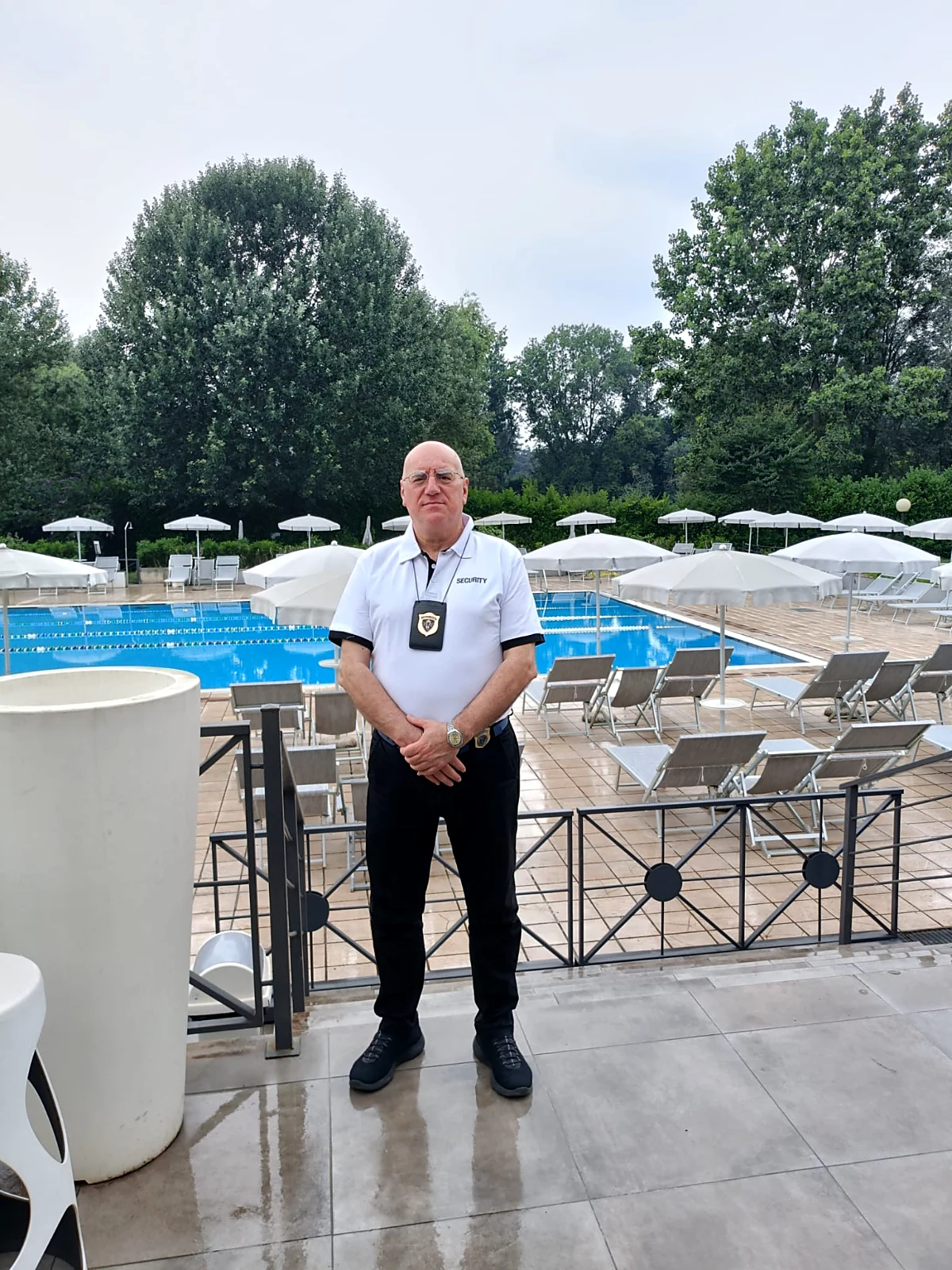 Demetra Group officer on duty at the poolside