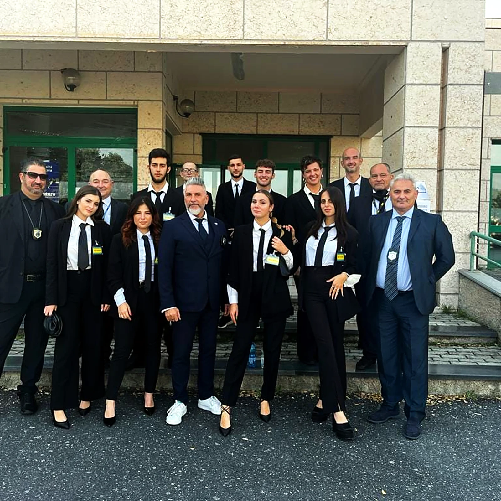 The Demetra Group team of officers outside one of the Group's offices